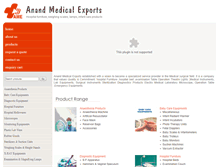 Tablet Screenshot of anandmedical.com